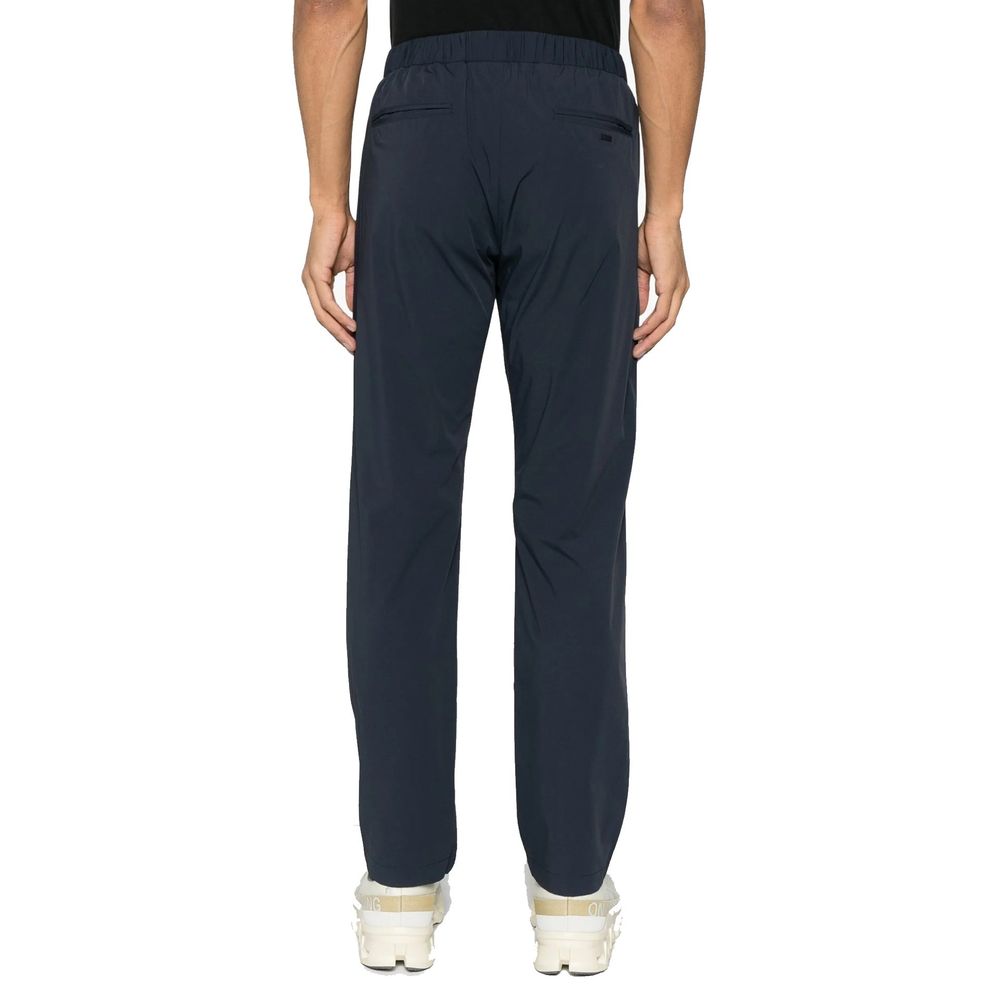Gray Elastane Casual Pants