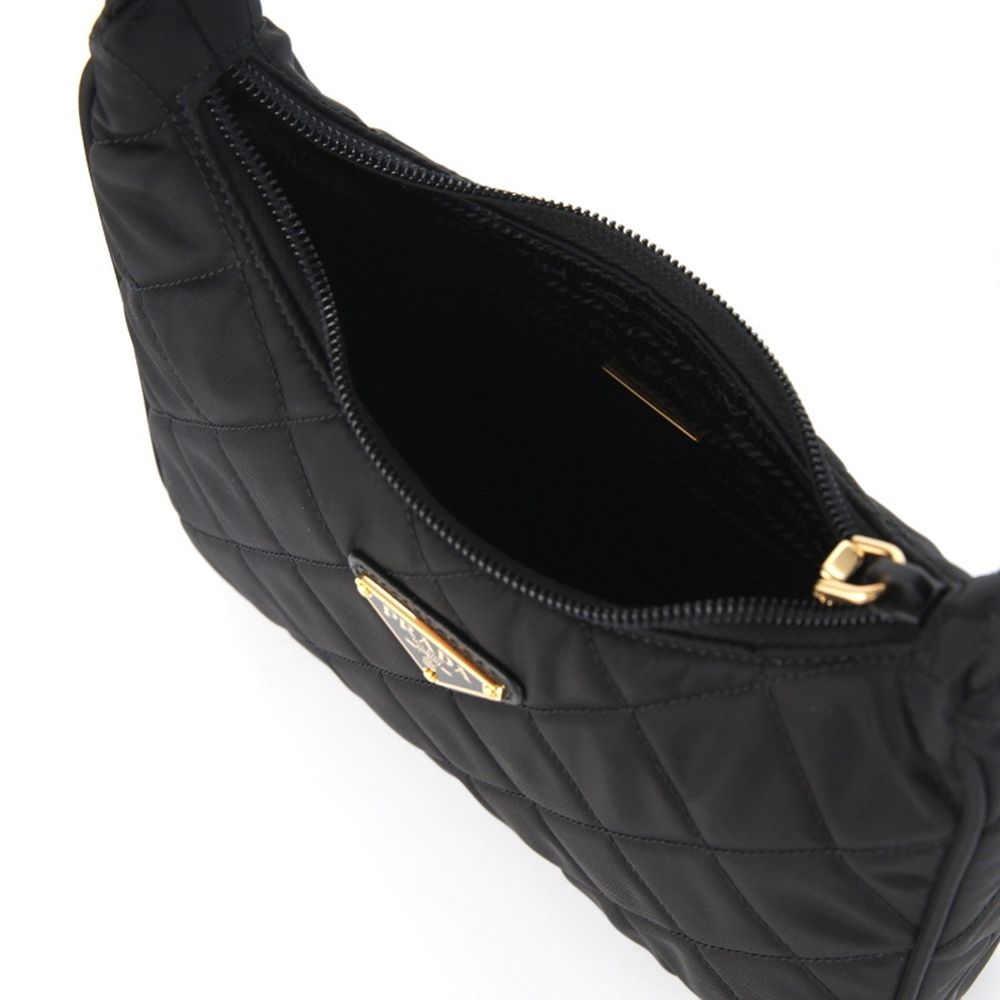 Black Nylon Shoulder Bag