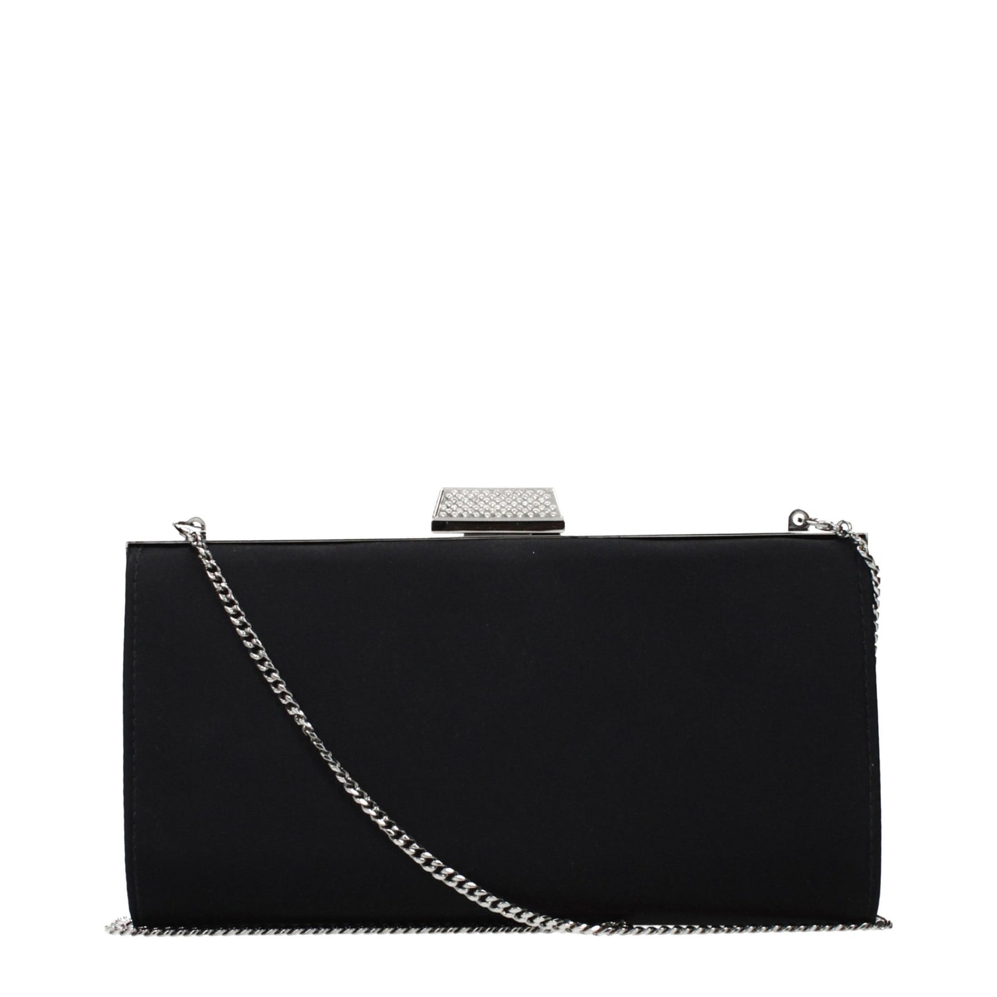 Black Satin Clutch Bag