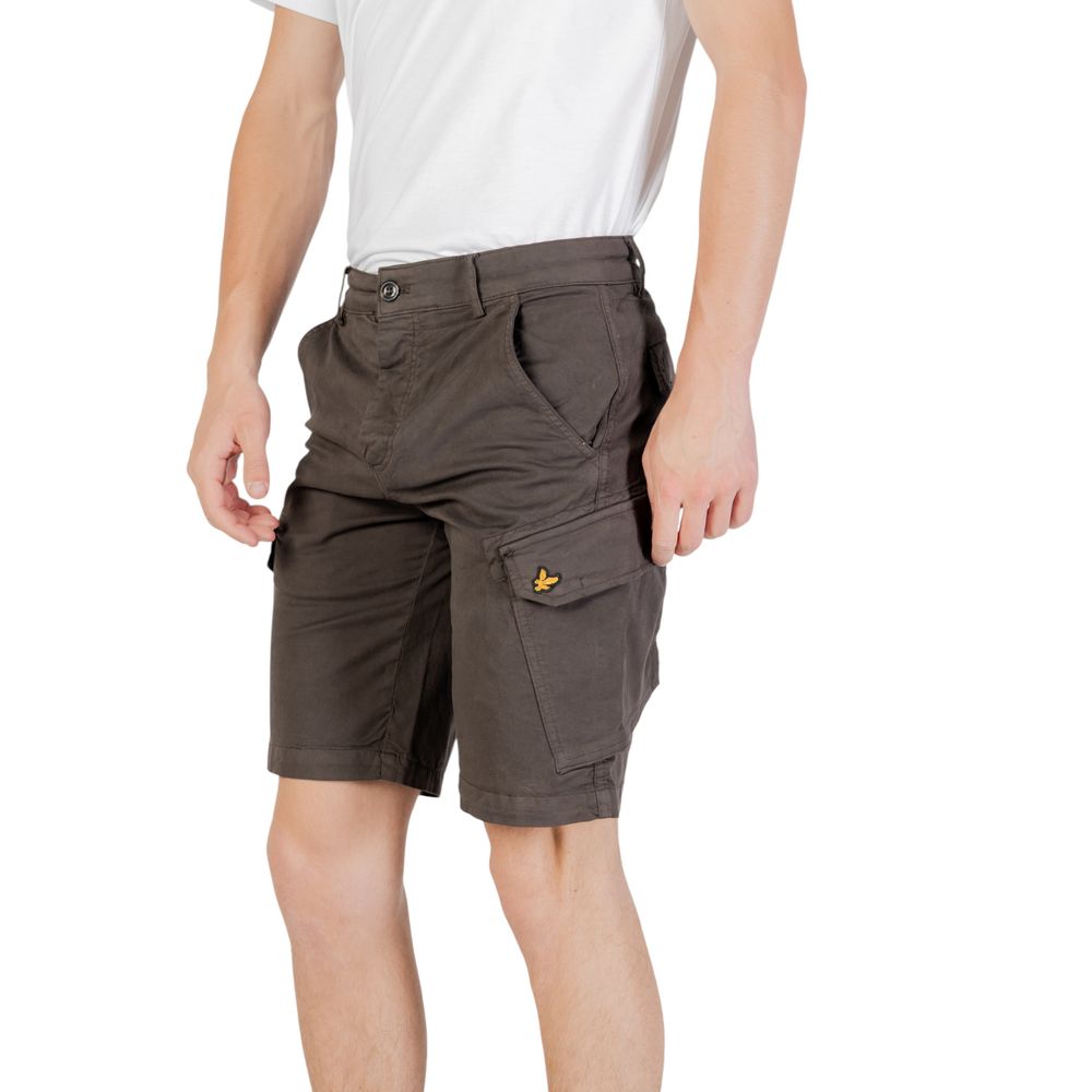 Gray Cotton Bermuda Shorts