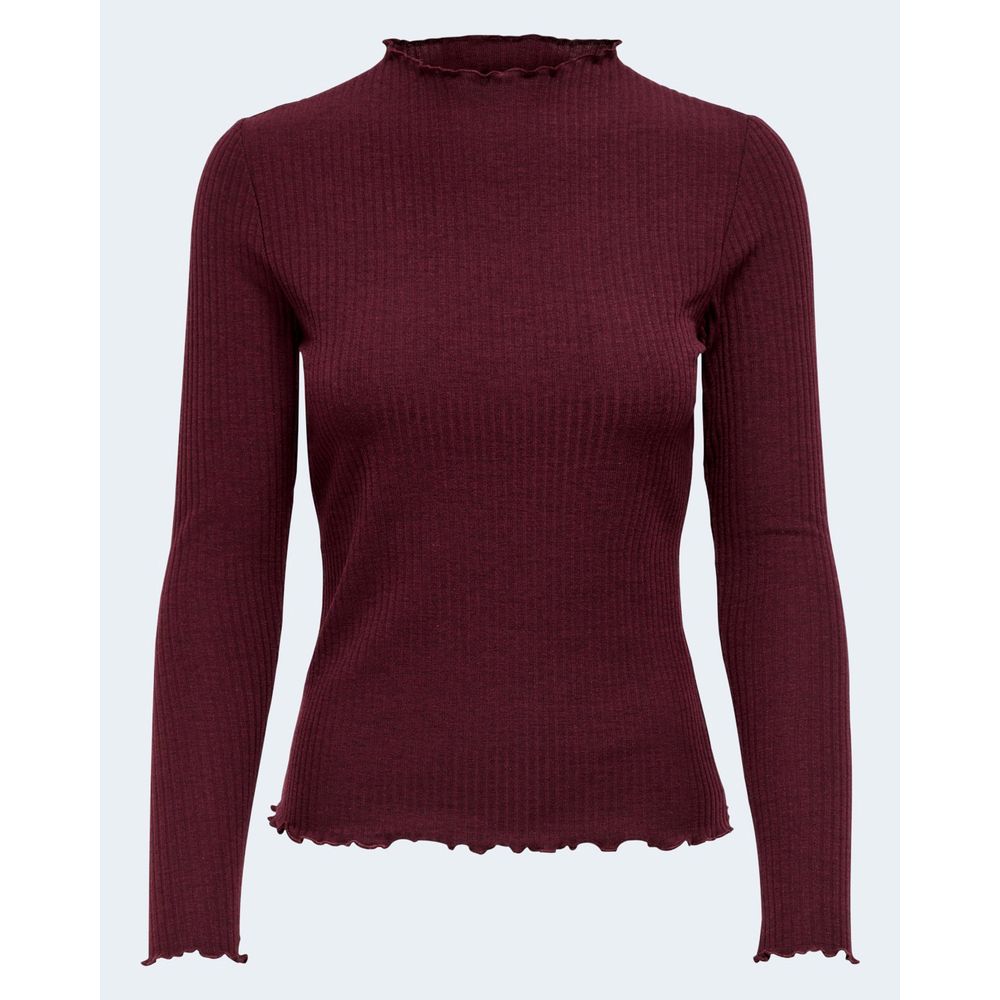 Bordeaux Polyester Turtleneck