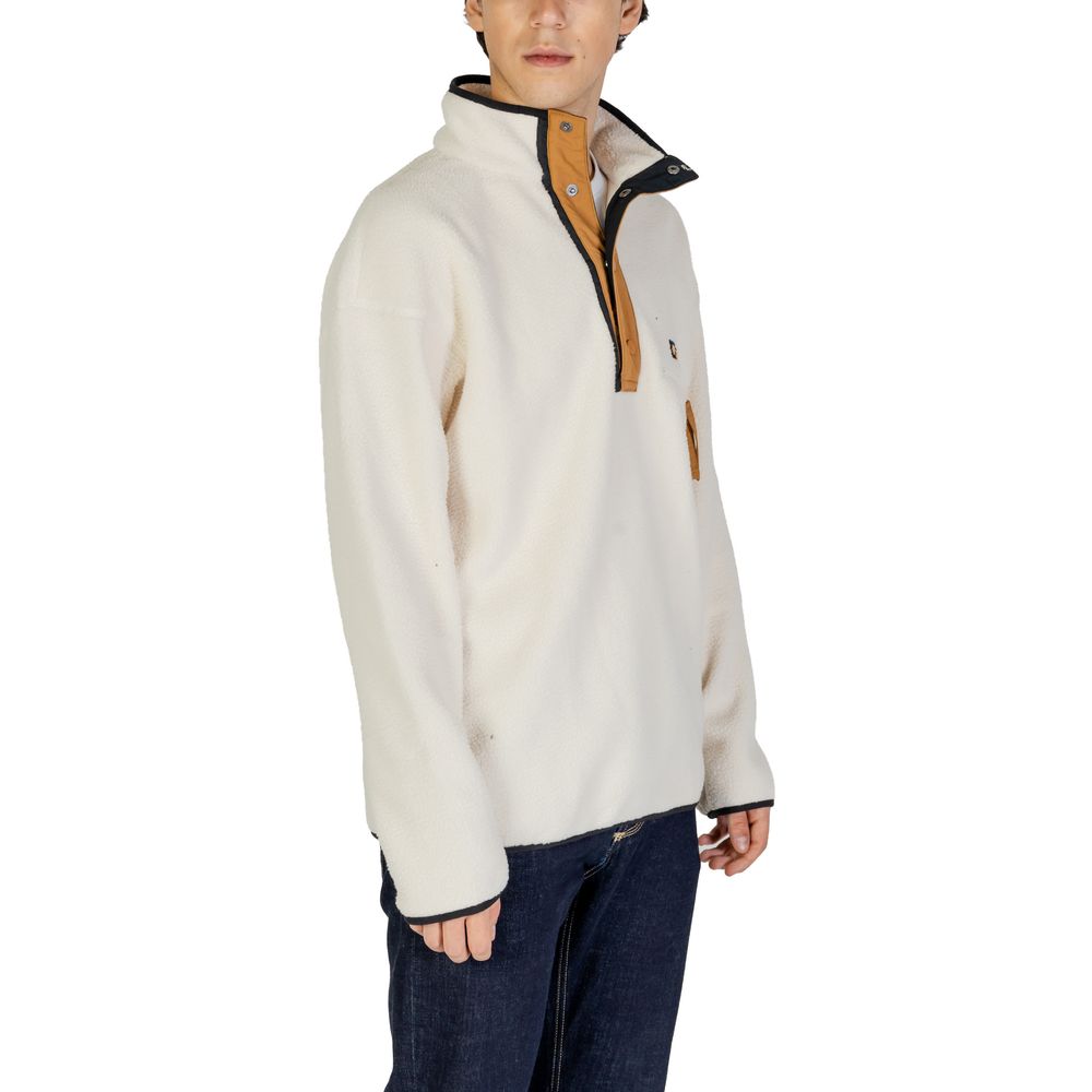 Cream Polyester Sweatshirt