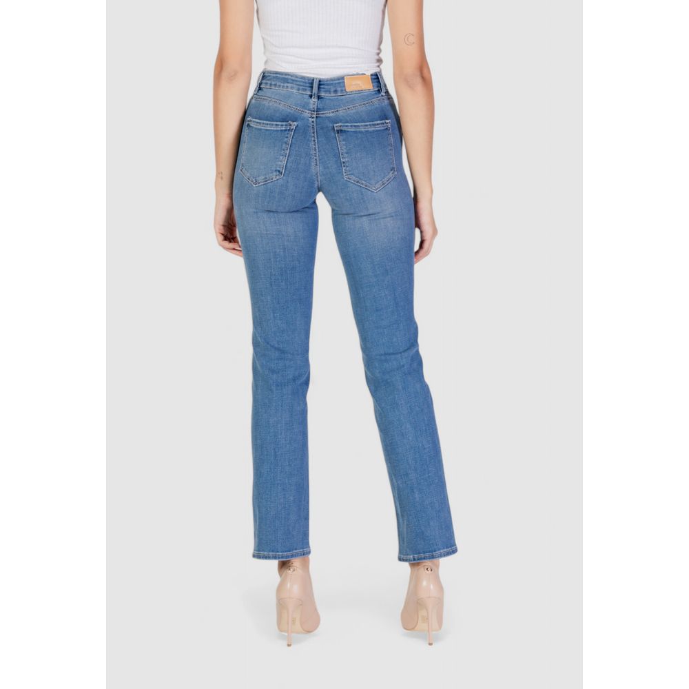 Light Blue Cotton Mom Jeans