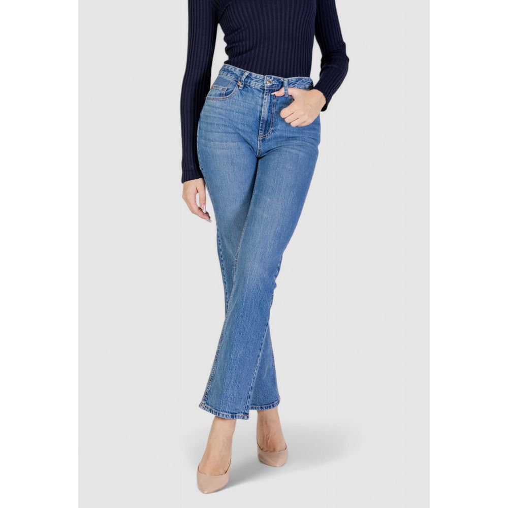 Light Blue Cotton Mom Jeans