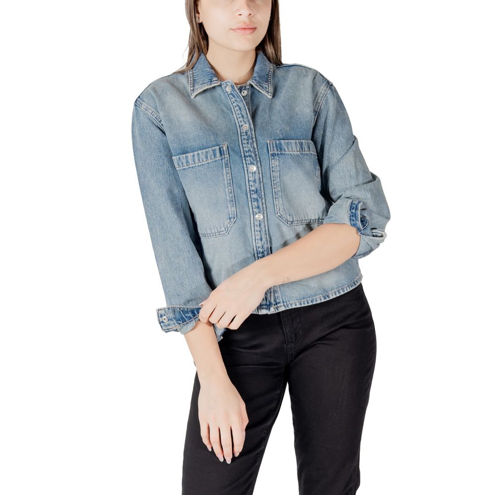 Light Blue Cotton Blouse