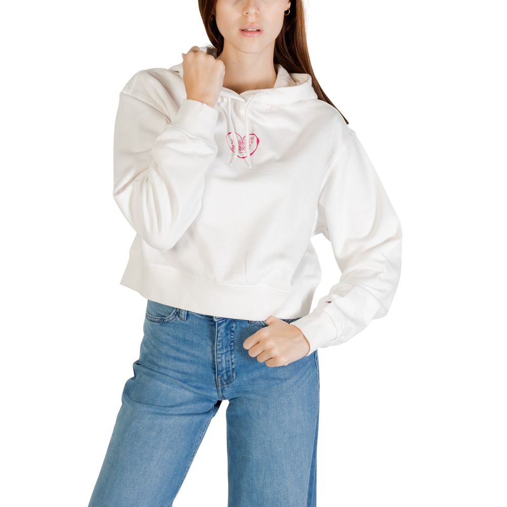 Cream Recycled Cotton Hoodie