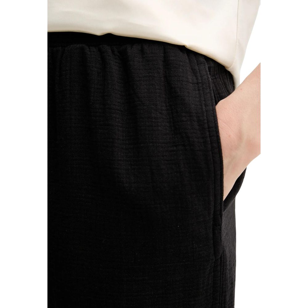 Black Cotton Joggers (Workout Pants)