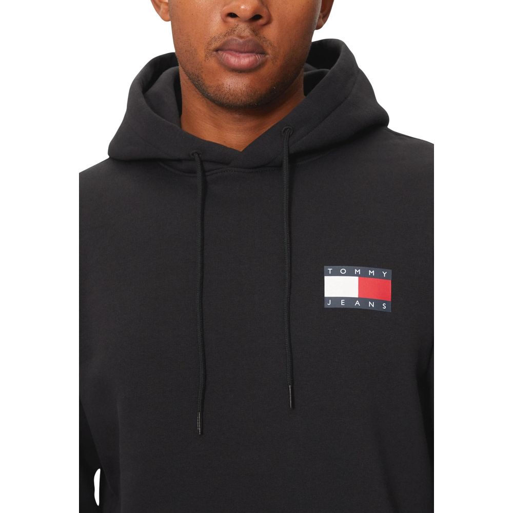 Black Cotton Hoodie