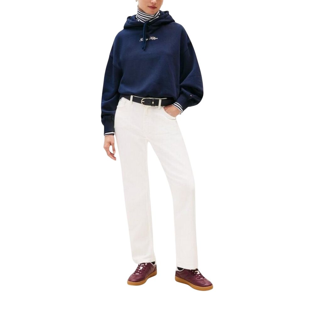 Blue Recycled Cotton Hoodie