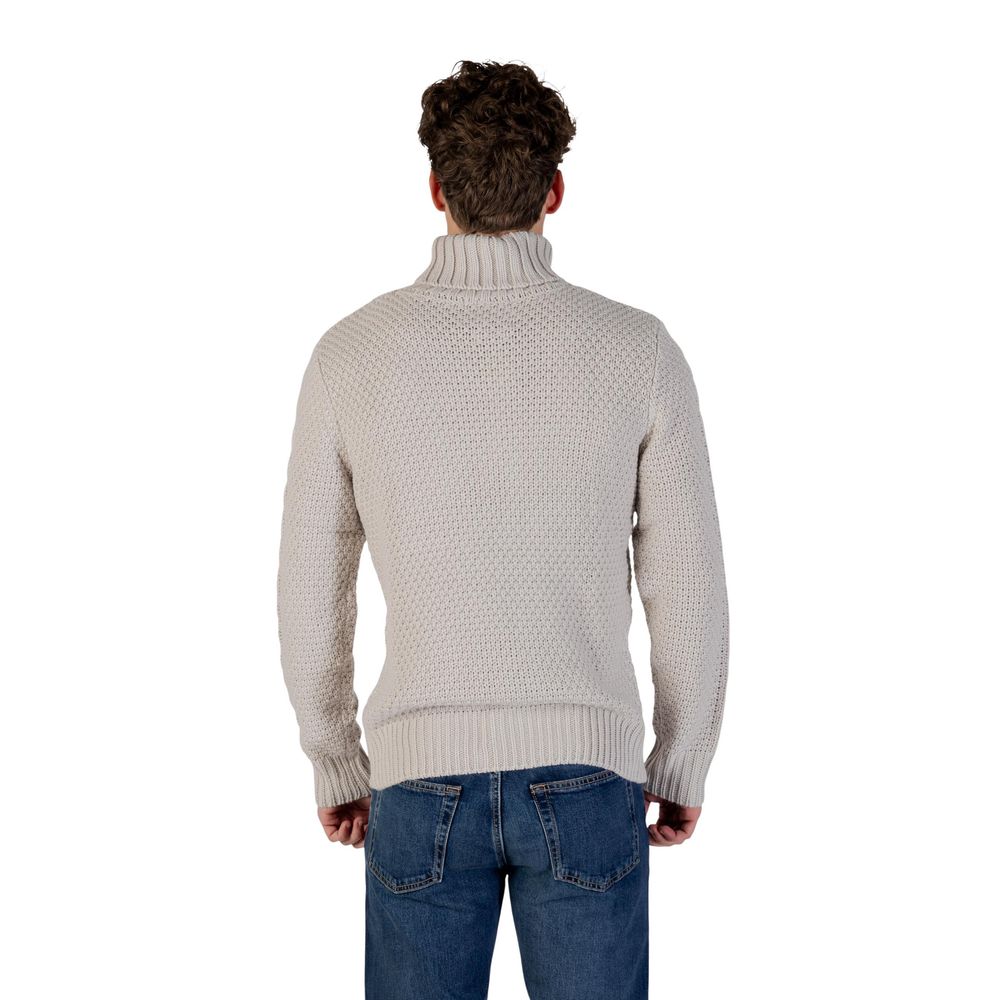 Gray Marabou Turtleneck