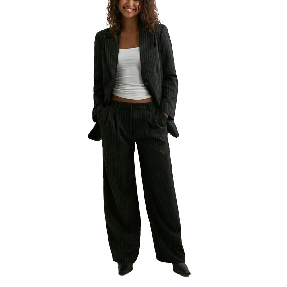 Black Recycled Polyester Blazer
