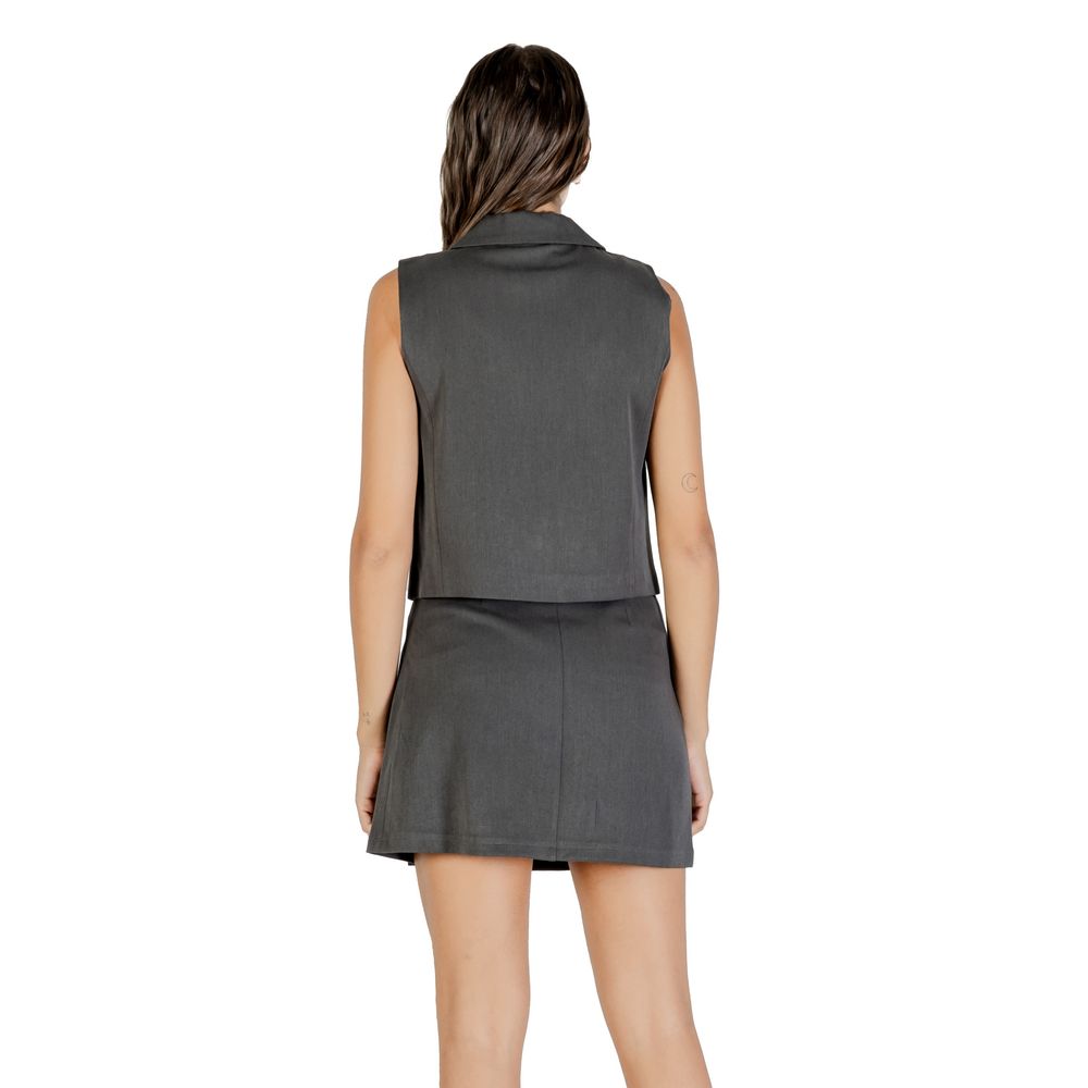 Gray Recycled Polyester Waistcoat