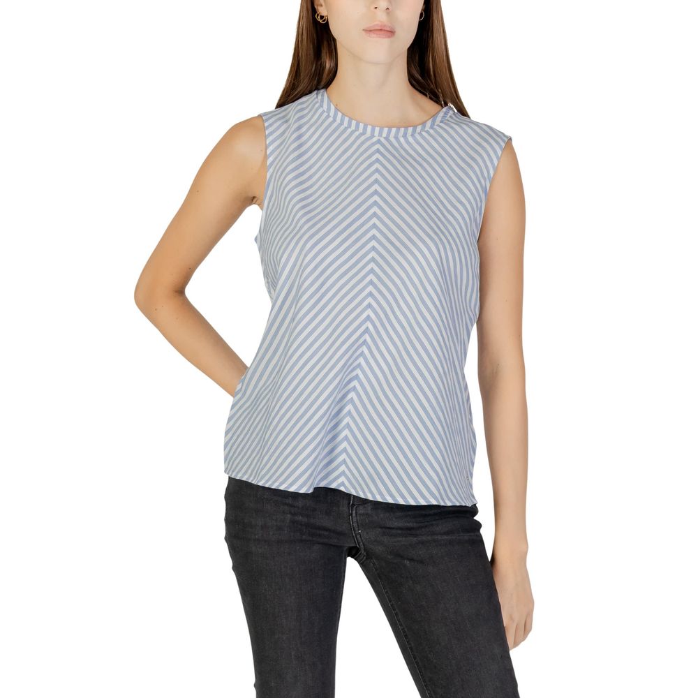 Blue Cotton Tank Tops