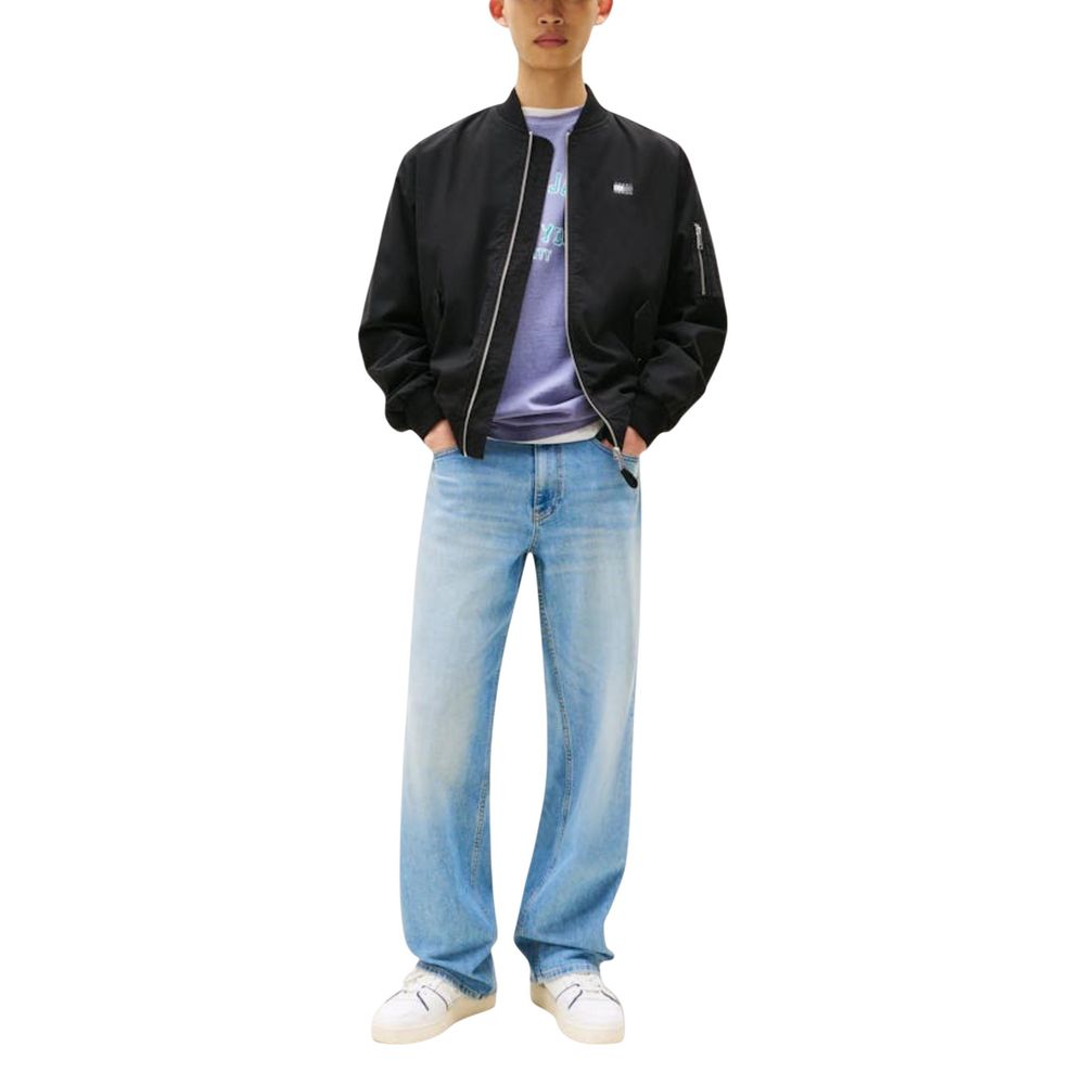 Black Recycled Cotton Bomber