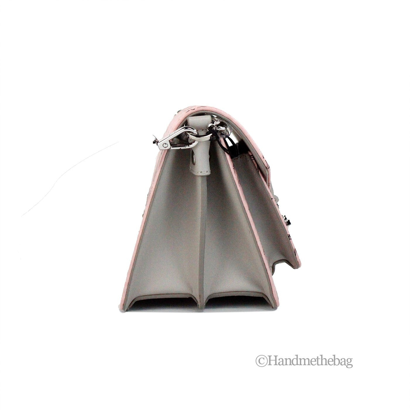 MCM Signature Patricia Leather Mini Flap Lock Crossbody Bag