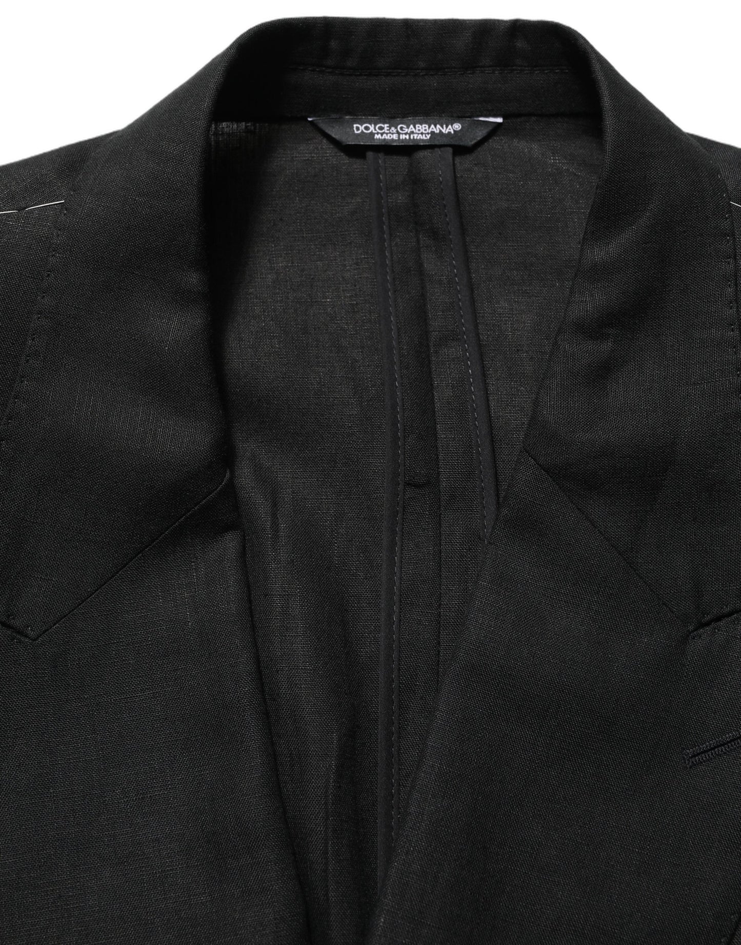 Black Linen Slim Fit Formal 2 Piece Suit