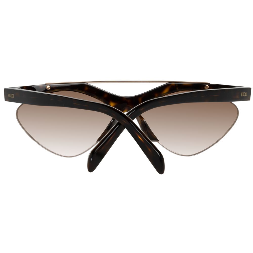 Brown Metal & Plastic Sunglasses