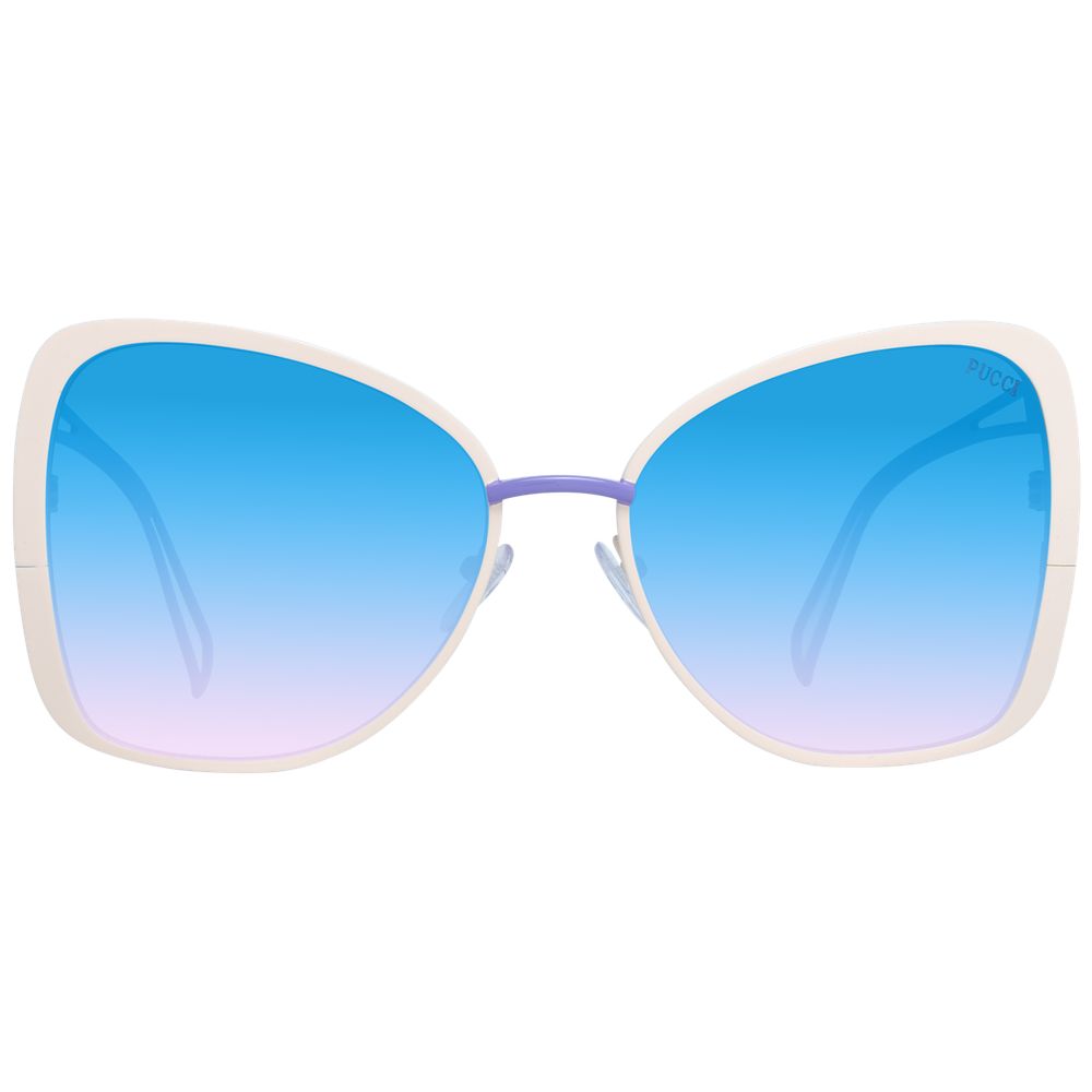 Cream Metal Sunglasses