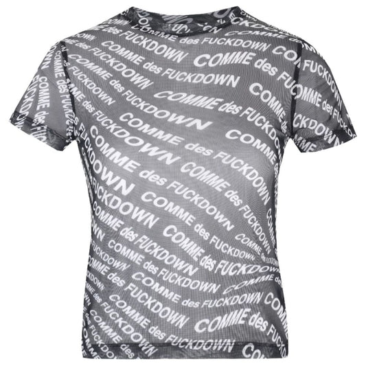 Black Polyester Women T-Shirt