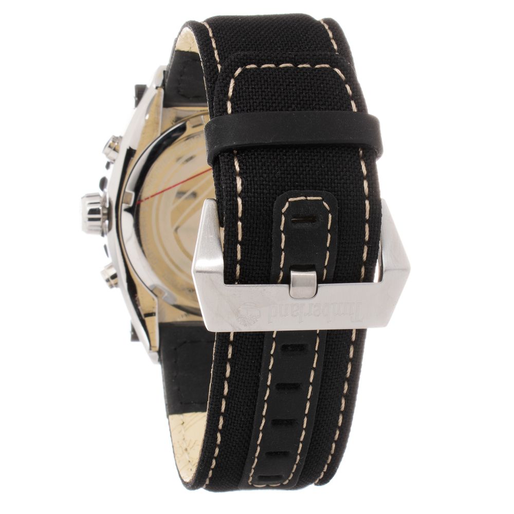 Black Leather Sport Watch