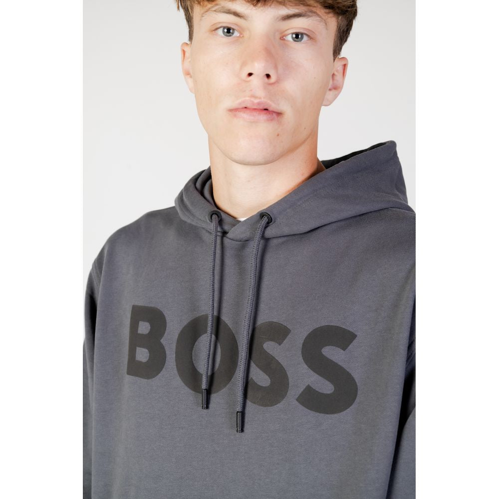 Gray Cotton Hoodie