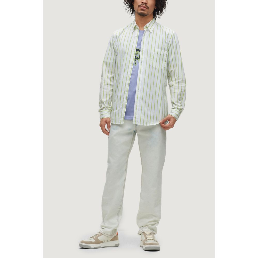 Green Cotton Dress Shirt
