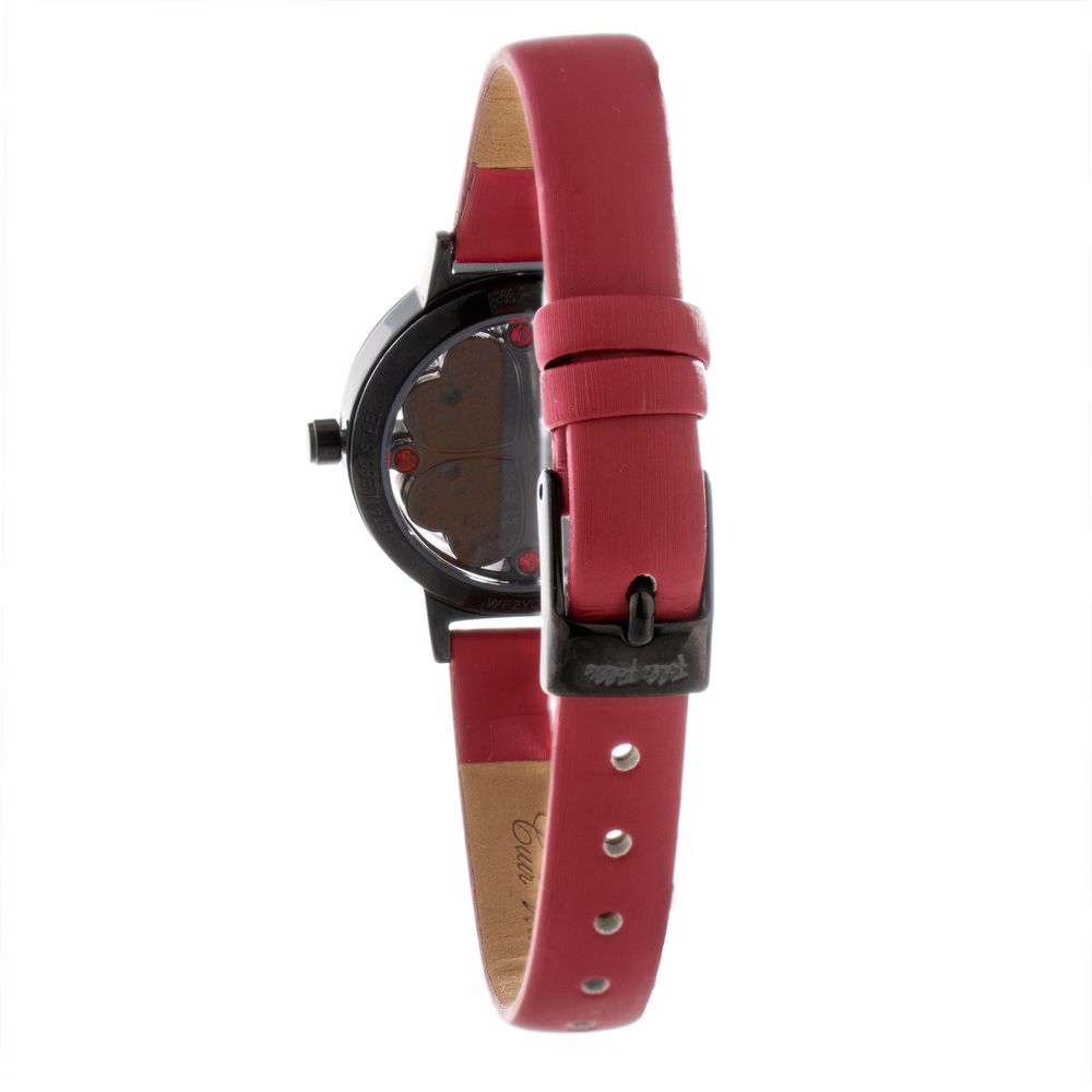 Red Leather Dress Watch