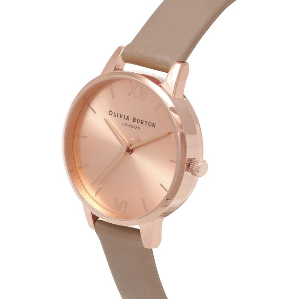 Brown Artificial Leather Dress Watch