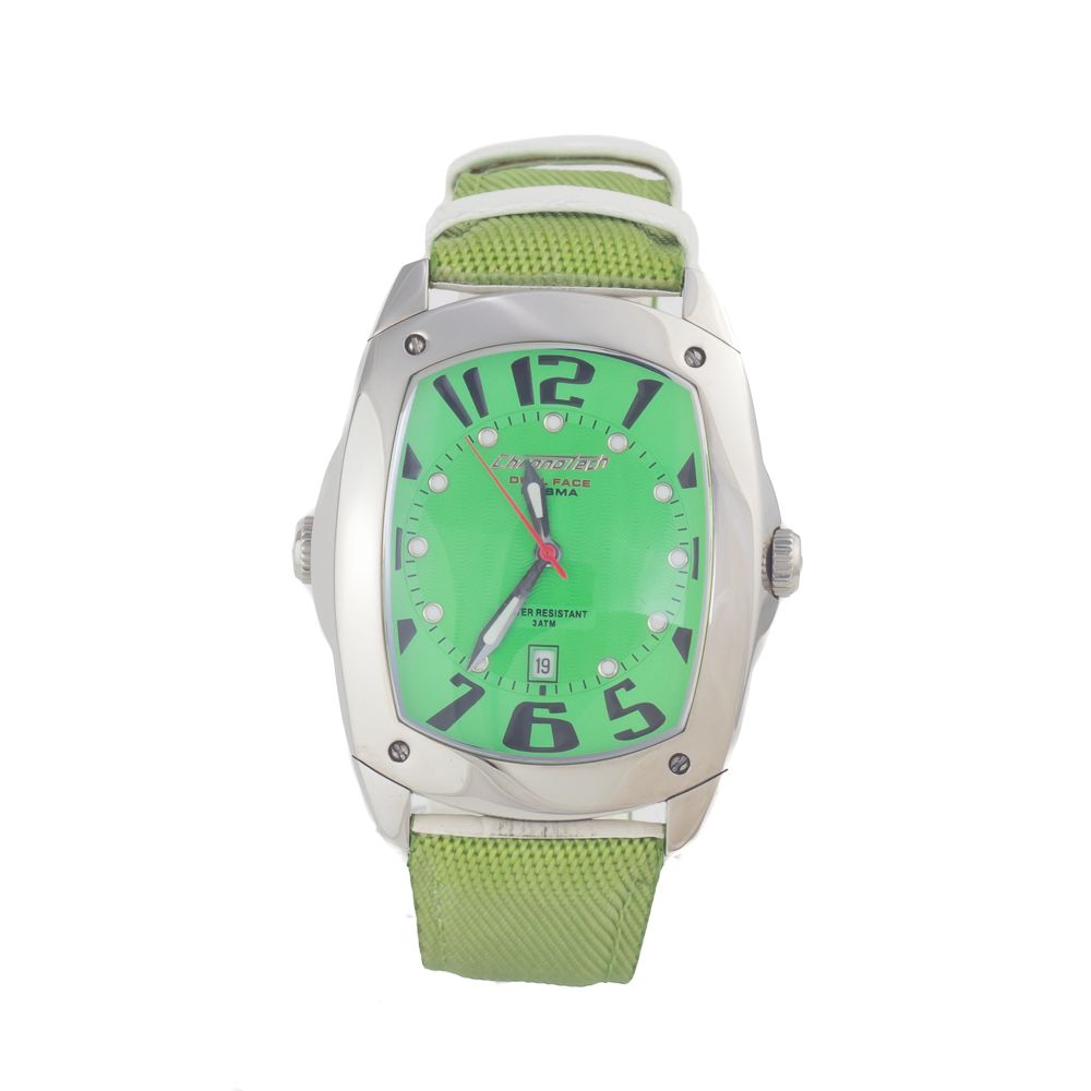 Bicolor Leather Dress Watch