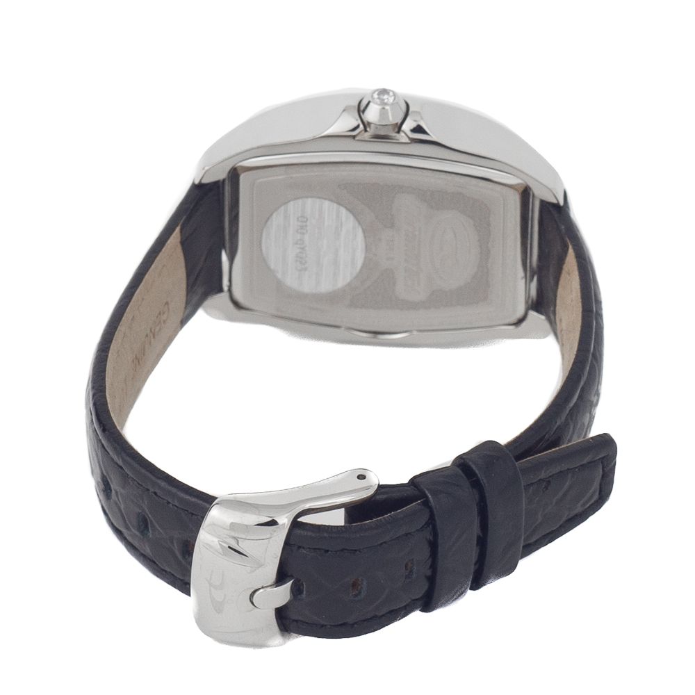 Black Leather Dress Watch