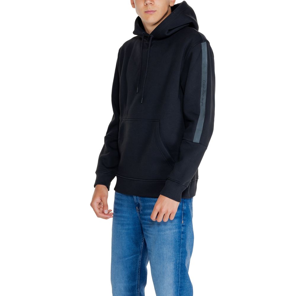 Black Cotton Hoodie