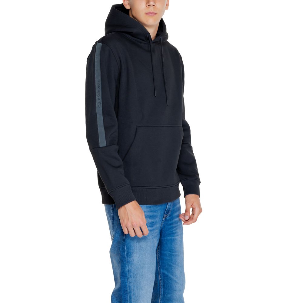 Black Cotton Hoodie