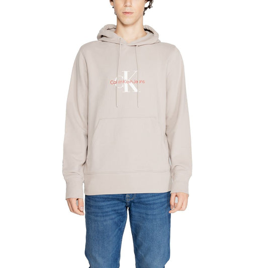 Beige Recycled Cotton Hoodie
