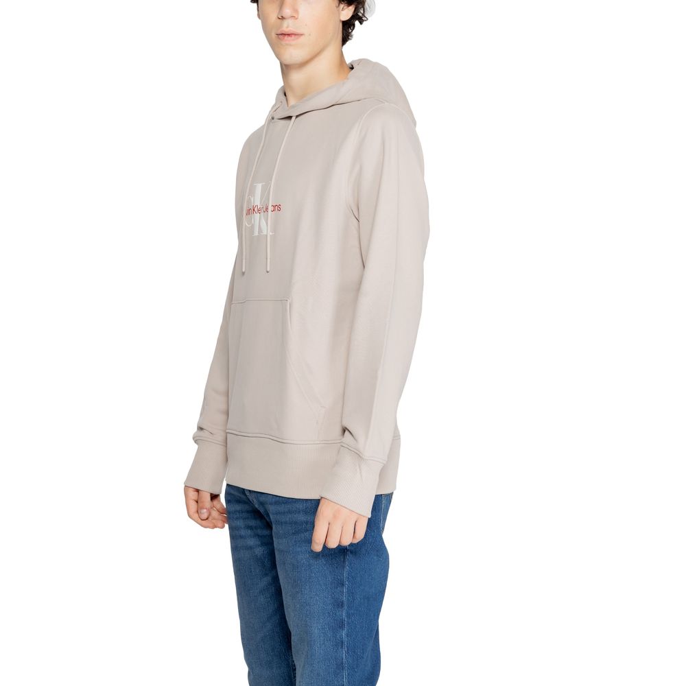 Beige Recycled Cotton Hoodie