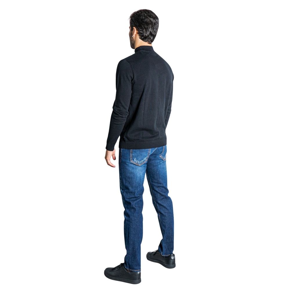 Black Cotton Sweatshirt