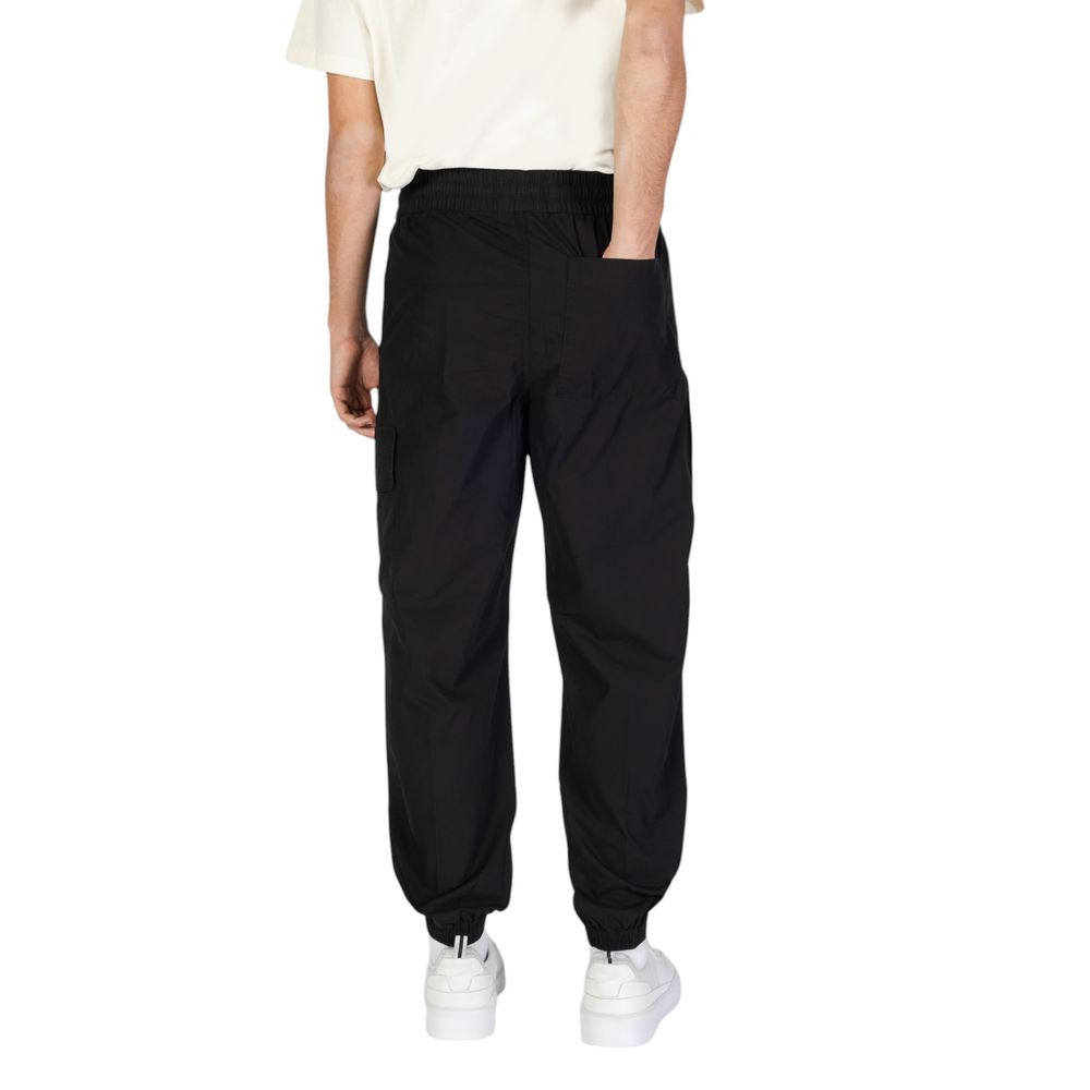 Black Cotton Joggers (Workout Pants)