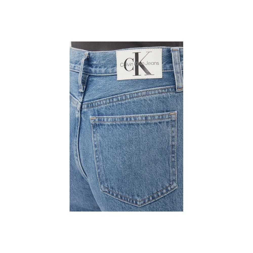 Light Blue Cotton Relaxed Fit Jeans