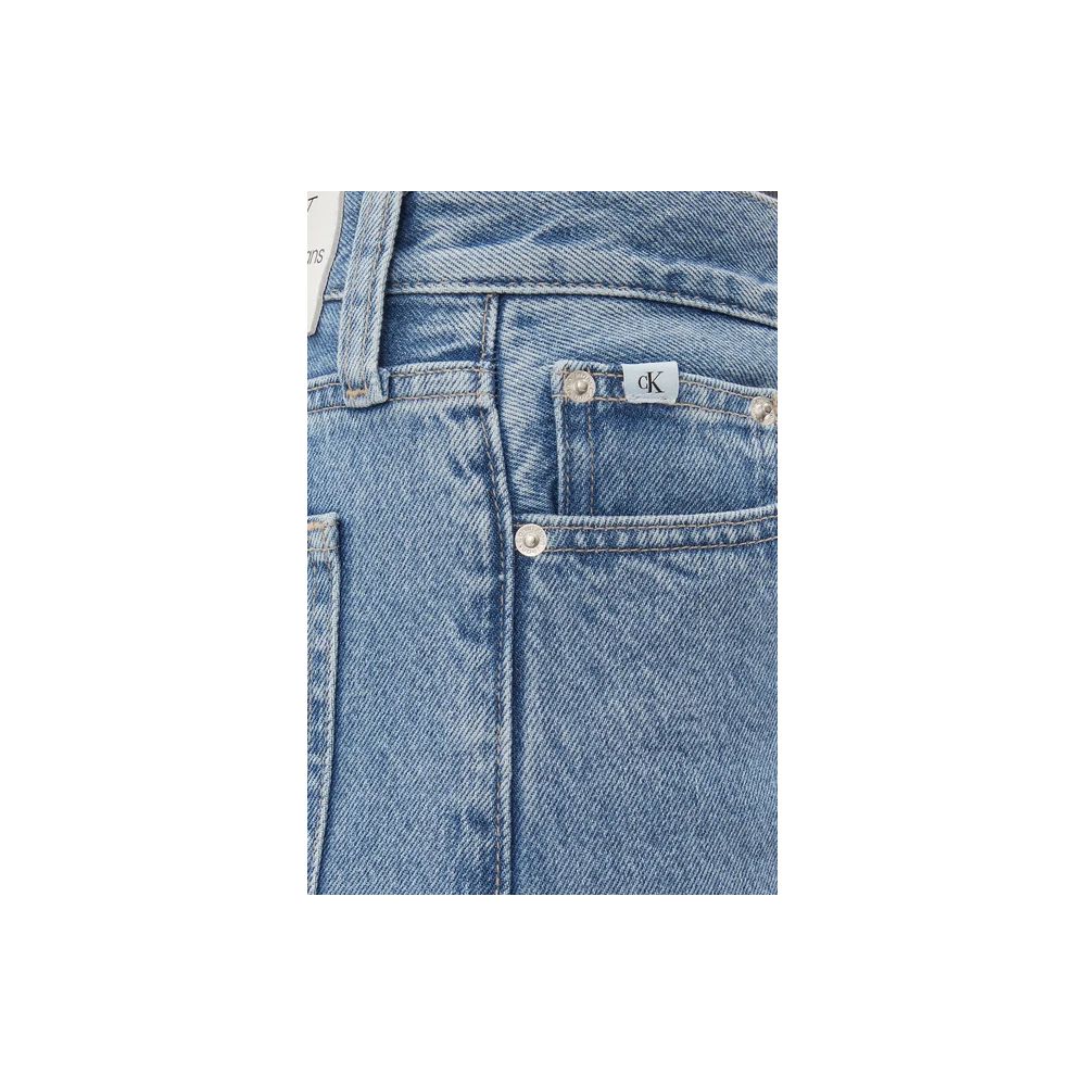 Light Blue Cotton Relaxed Fit Jeans