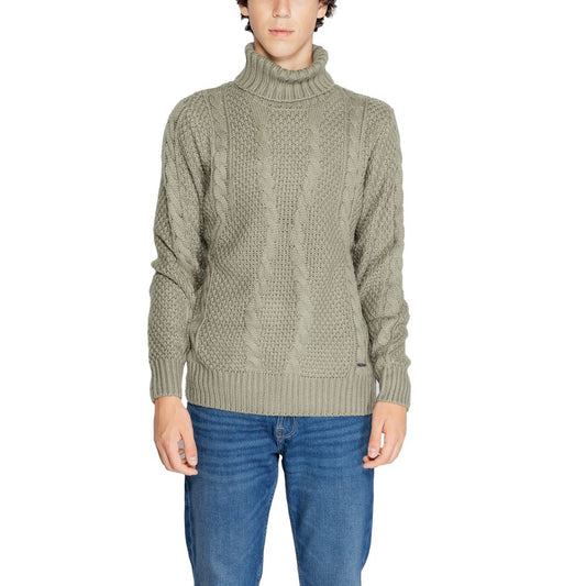 Green Polyester Turtleneck