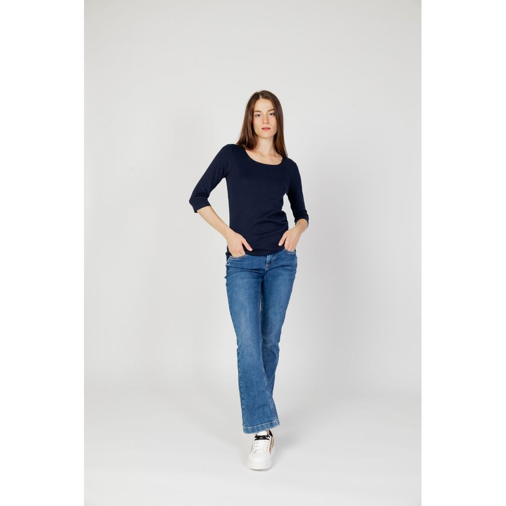 Blue Cotton Long Sleeve