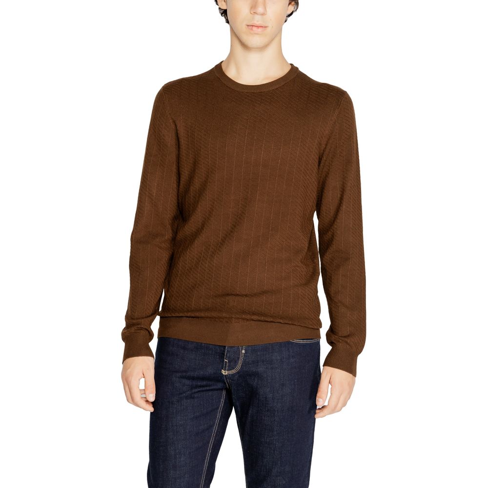 Brown Viscose Sweatshirt