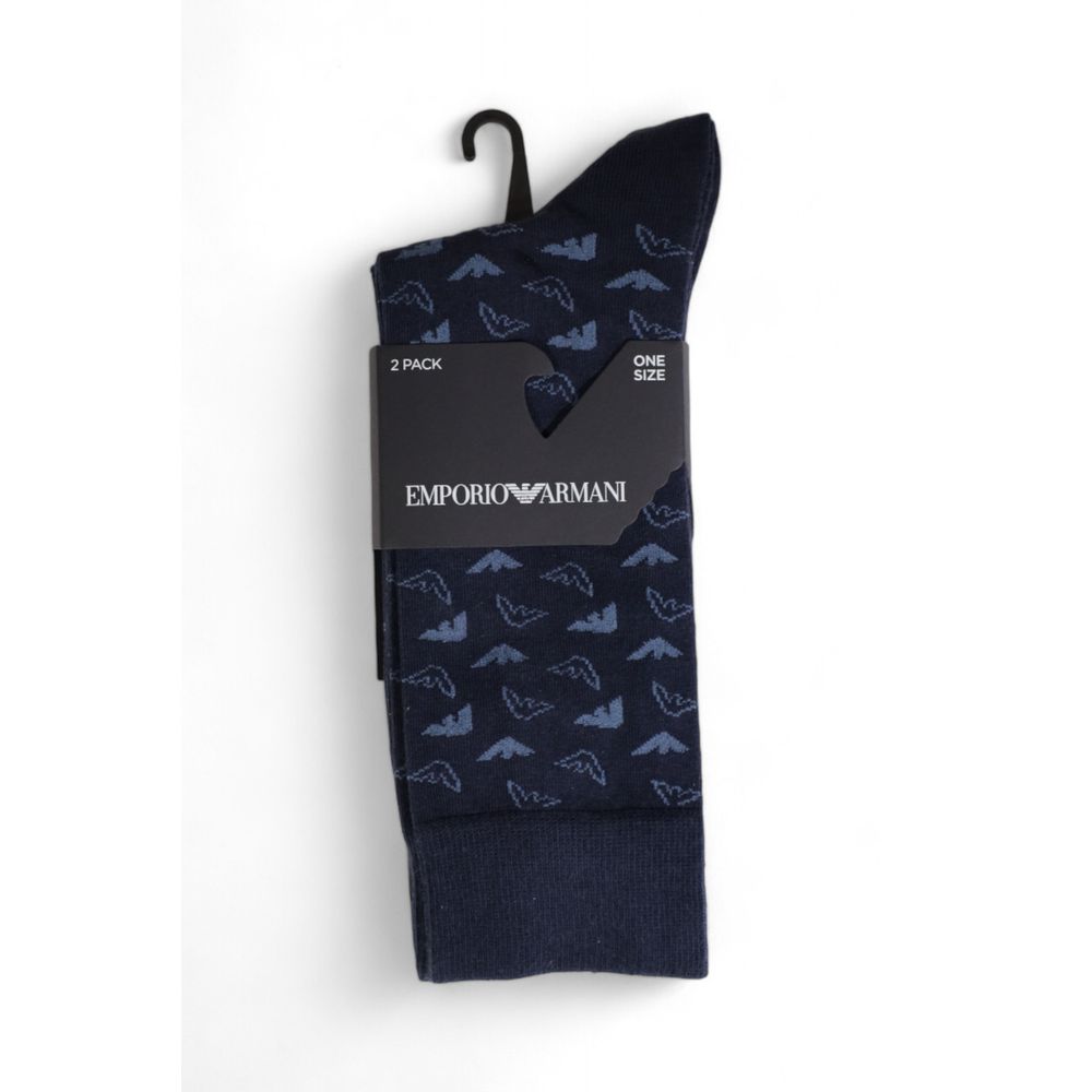 Blue Cotton Socks