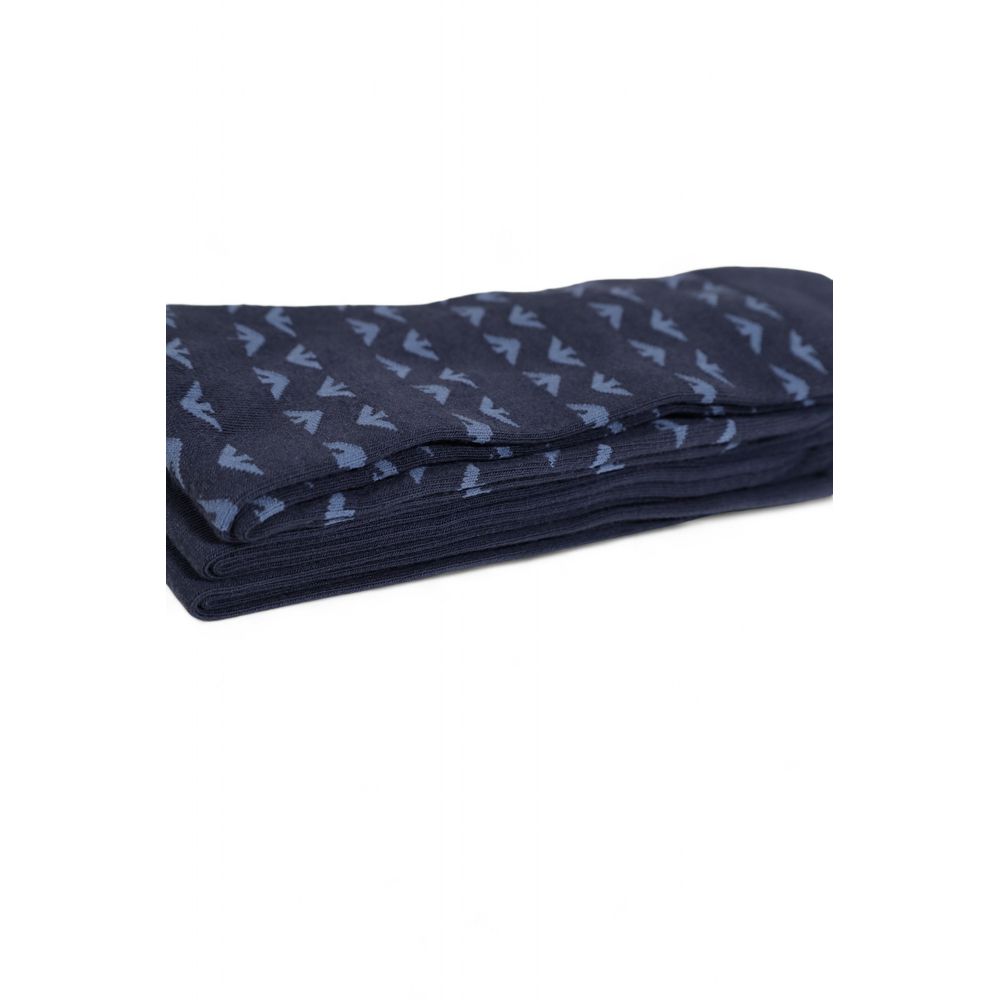 Blue Cotton Socks