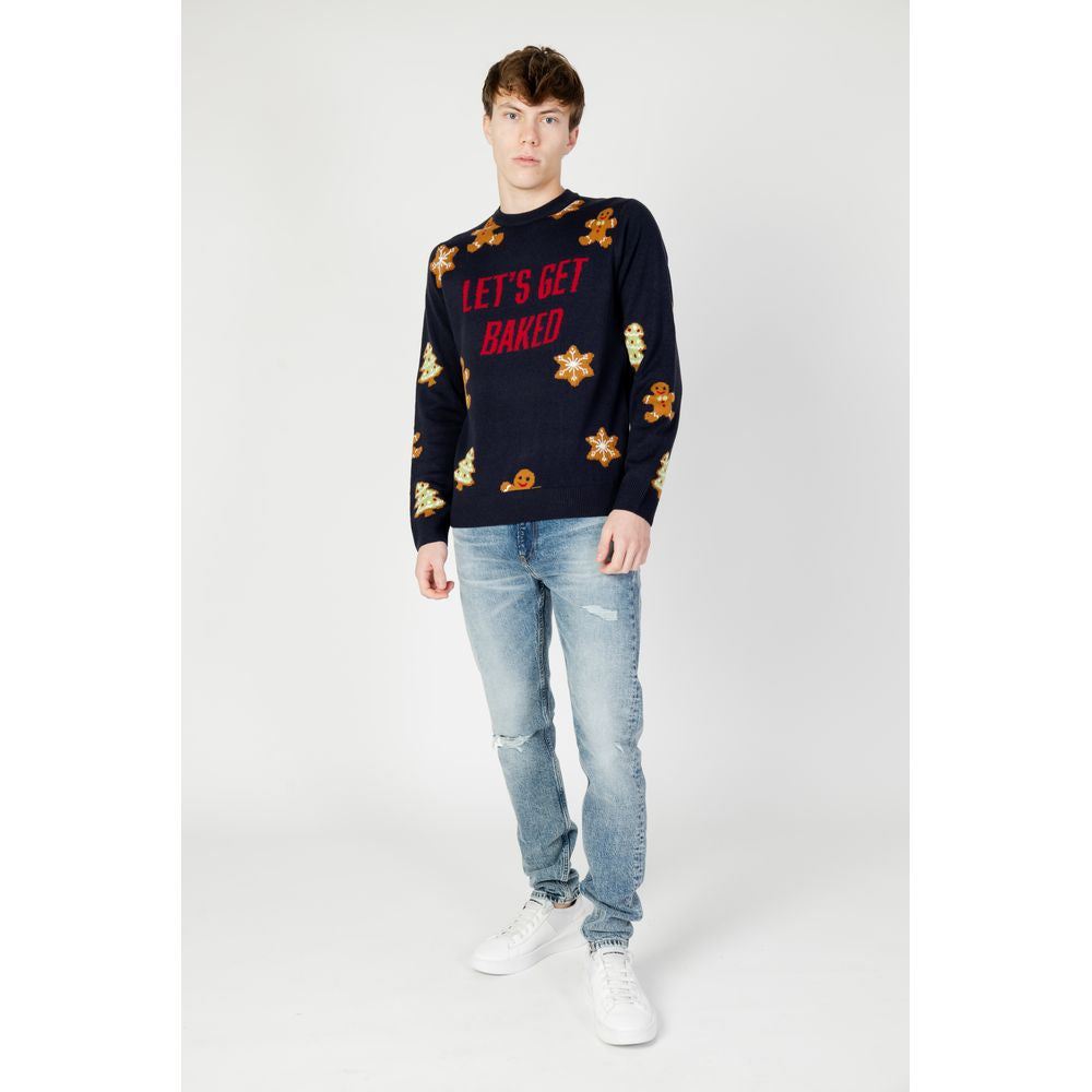 Blue Marabou Sweatshirt