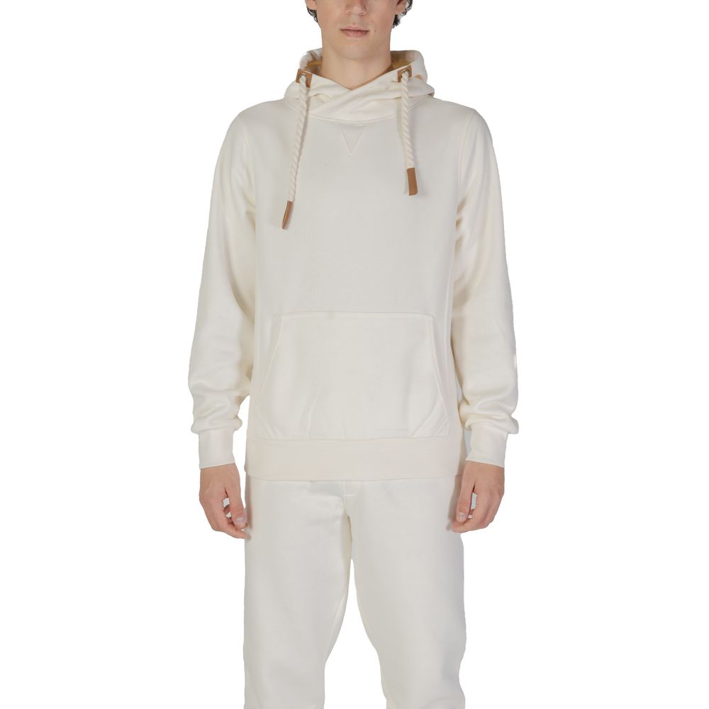 Cream Cotton Hoodie