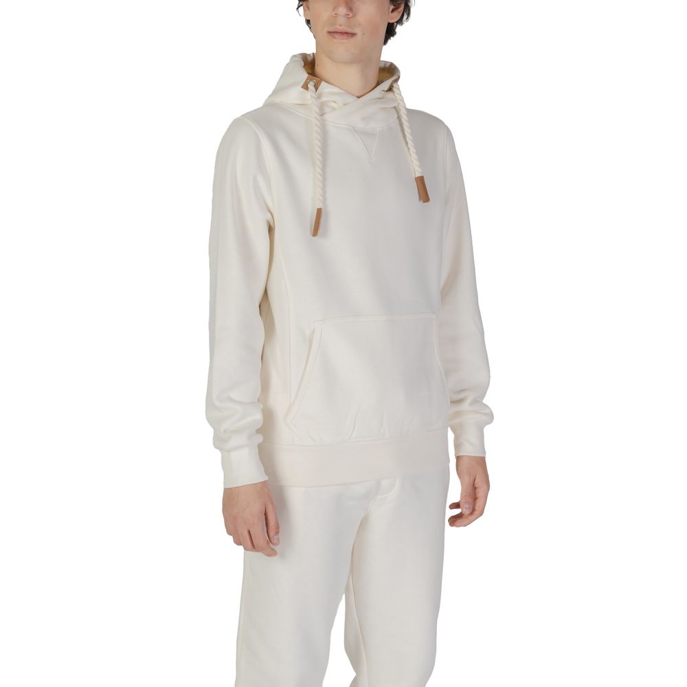 Cream Cotton Hoodie