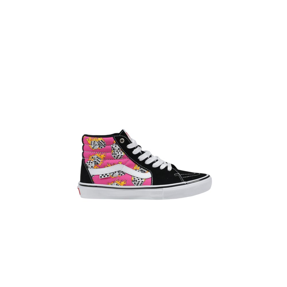 Pink Suede Leather High Top Sneakers