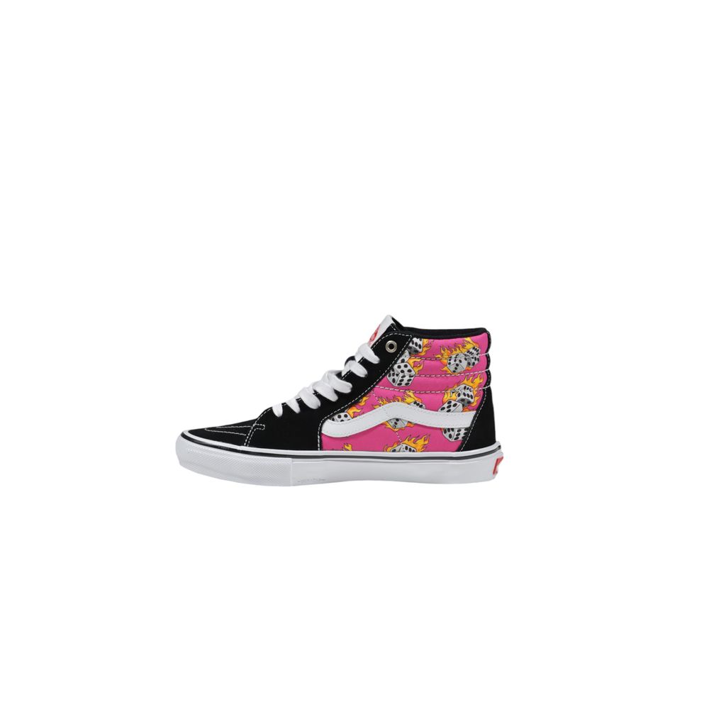 Pink Suede Leather High Top Sneakers