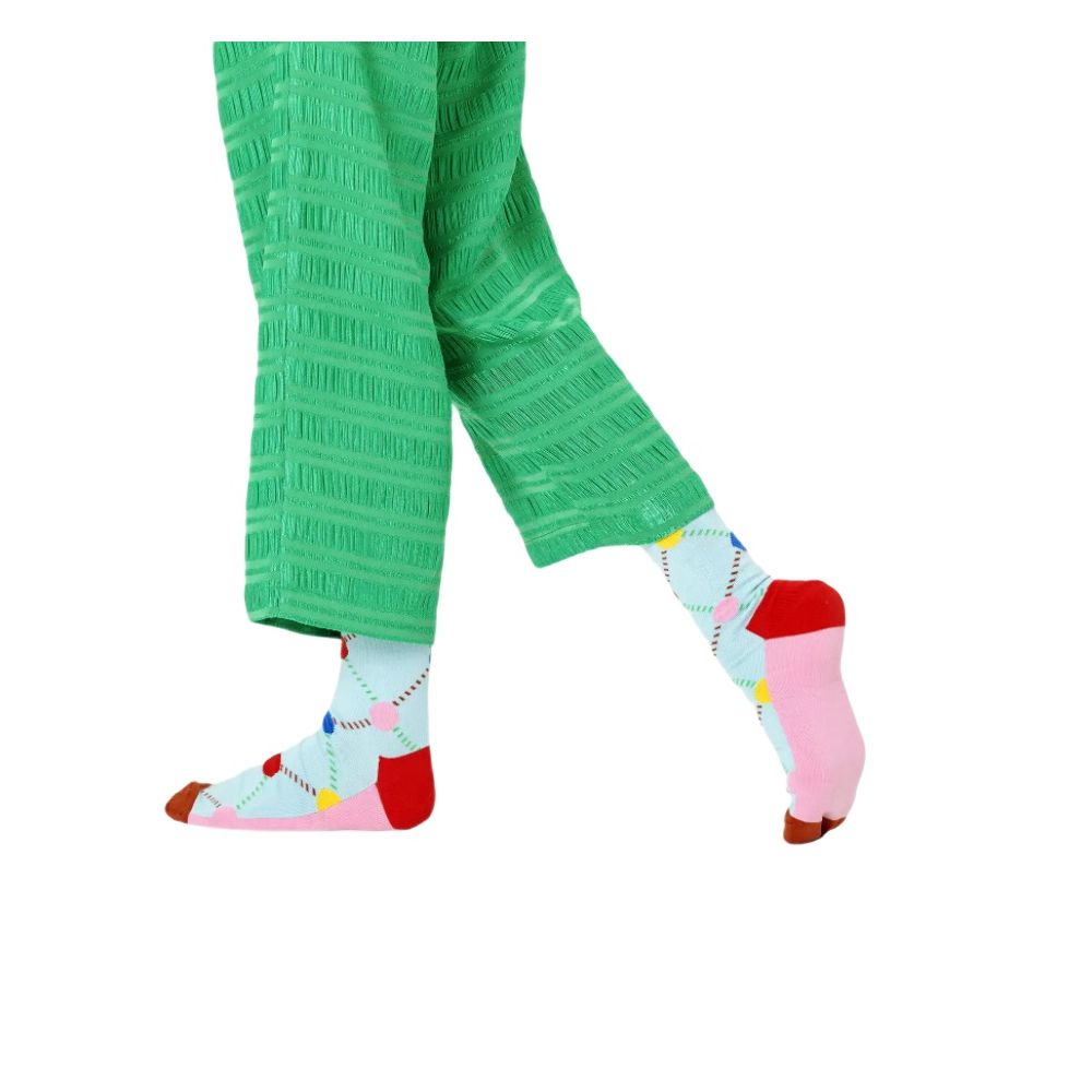 Blue Cotton Socks