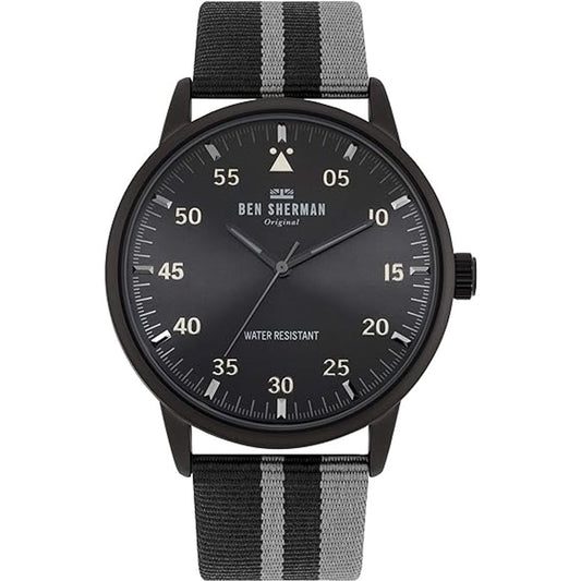 Gray Fabric Bracelet Watch
